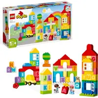 LEGO 10935 DUPLO Classic ABC City, jouet éducatif avec de grandes briques pour les jeunes enfants de 1,5 ans et plus, pour apprendre les couleurs, les formes et les lettres
