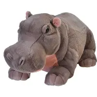 Wild republic Jumbo Cuddlekins Hippo Teddy 76 Cm Gris Enfants