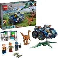 LEGO 75940 Jurassic World Éruption de Gallimimus et Ptéranodon, jouet dinosaure pour enfants à partir de 7 ans avec figurines
