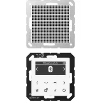 JUNG Radio Smart DAB+ Bluetooth, ensemble mono, série AS/A, blanc alpin DABA1BTWW