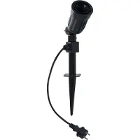 Star Trading Star 418-91, douille pour spot, plastique, noir, 43,5 x 7,5 x 7,5 cm