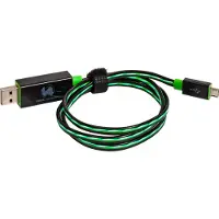 RealPower 187656 Datenkabel LED grün micro-USB auf USB