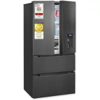 Exquisit Réfrigérateur Frenchdoor, 506 L, appareil combiné, 2 en 1, partie réfrigération et congélation, No-Frost, fontaine à eau, inoxlook, FD5490-160-WS-202E inoxlook-az