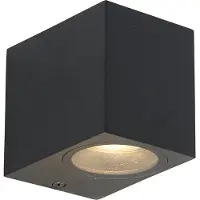 QAZQA Ensemble de 3 appliques murales intelligentes noires IP44 avec Zigbee GU10 - Baleno
