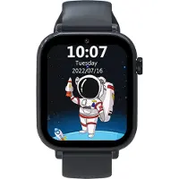 Forever , Montre intelligente pour enfants avec SIM WLAN Appel vidéo et GPS, Noir