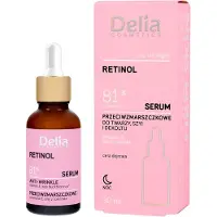 DELIA Cosmetics Sérum pour le visage, le cou et le décolleté RETINOL 81 % D'ORIGINE NATURELLE COSMETICS, 30 ml