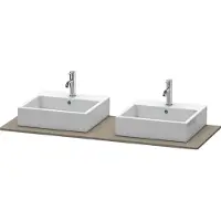 Duravit Console XSquare, 2 découpes, 1400x16x550mm, XS063GB9090