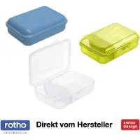 Rotho Boîte à lunch Fun avec séparateur 0,9 L transparente