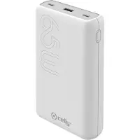 Celly PBPD65W20000 PowerBank PD 65W 20 000 mAh Blanc