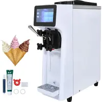 Vevor Machine à Crème Glacée Commerciale 10 L/h 900 W 1 Saveur
