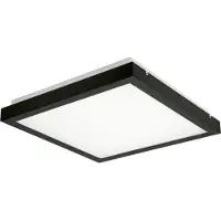 Kanlux S.A. Plafonnier LED carré TYBIA blanc et noir 38 W, blanc neutre 3800 lm, aluminium, dimensions : 6,1 x 41 x 41 cm, IP20, Kanlux