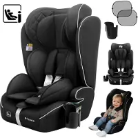 Tulano Zooma 25 | Siège-auto de 15 mois à 12 ans (76-150 cm) | Noir