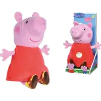 Simba PEPPA Mascotte Peppa Pig avec des sons. 926-1009