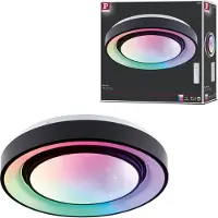 Paulmann Panneau Led Rainbow Dynamic 22w Rgb Tunablewhite D.375mm Noir