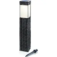 Esotec Solar lampe sur pied RATTAN-STYLE lampe d'allée résistante aux intempéries IP34 102073