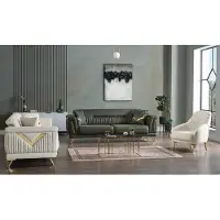 AEA Design Salon moderne Ensemble de canapés 3+3+1 Salon Ensemble de meubles