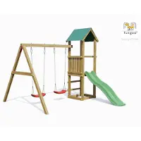 Fungoo Aire De Jeux Lucas Avec Balançoire Double -