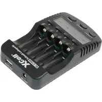 Xcell 137156 Schnellladegerät BC-X1000 1-4x AAA, AA LCD-Display