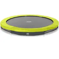 Exit Silhouette Trampoline Sportive ø305cm – Enterré – Trampoline Enterrée – Rond – pour Enfants – Vert