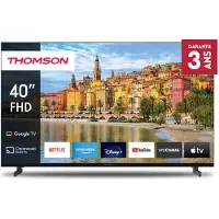 Thomson 40 pouces (101 cm) LED Full HD Google Smart TV, Wi-Fi, Dolby Audio, Bluetooth 5.1, triple tuner, HDMI, CI+, panneau - 40FG2S14