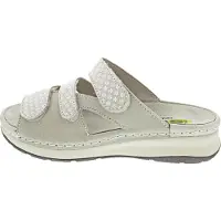 Dr. Stark Libelle - Sandales plates pour femmes, couleur blanche, style décontracté