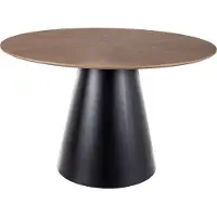 Feldmann-Wohnen Table de salle à manger, table de cuisine, couleur et dimensions au choix. Bois de chêne naturel / noir