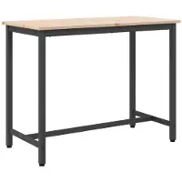 vidaXL Table Naturelle 100 x 50 x 77 cm Ingénierie Bois et Acier