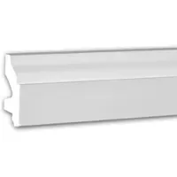 Profhome Plinthe 153111 Planchette Moulure en stuc Moulure décorative style Néo-Classicisme blanc 2 m
