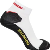 Salomon Unisexe, Chaussettes de sport, Speedcross-Söckchen (36 - 38), Blanc