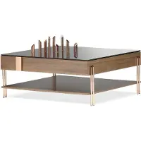Xl Moebel Gmbh Elégante table basse en bois marron au design moderne