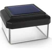 Greenblue Poteau de clôture Lampe solaire avec capteur crépusculaire