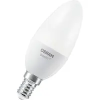 Osram SMART+ MATTER Classic shapes Multicolor en forme de B, ampoule LED, mat, 4,9 W, 470 lm, de 2700 à 6500 K, Matter, compatible avec les enceintes connectées, dimmable