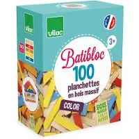 Vilac Batibloc color 100 planchettes enbois colorees