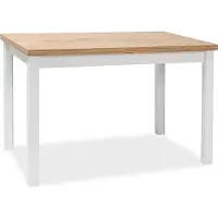 Feldmann-Wohnen Table de salle à manger / table de cuisine Adam 100 x 60 x 75 cm, couleur chêne Lancelot / blanc