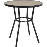 Gastronoble Table ronde d'extérieur Bolero Marston noire 700 mm