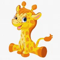 Ideyka Malen nach Zahlen - Kleine Giraffe