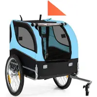 Coast Dog Trailers for bikes remorque en PET pour vélo 40 kg résiliente bleue