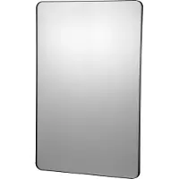 SucceBuy Miroir de maquillage à montage mural - 76,2 x 101,6 cm, 0,4 cm d'épaisseur, cadre en alliage d'aluminium, film antidéflagrant, résistant aux rayures, pour embellir votre maison