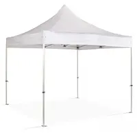 Oviala Tonnelle pliante en alu 4x4m blanc - PRO 40