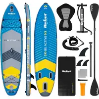 Rebel RBA-4507 Paddleboard SUP avec accessoires 335 cm, 140 kg, bleu