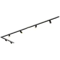 Calex Tracklight 3M, rail d'éclairage pour plafond, comprenant 6 spots GU10, couleur noire