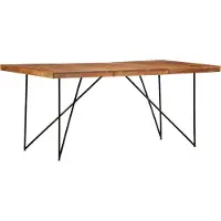 Syfax Table à manger 180x90x76 cm Bois d'acacia massif