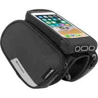 Wozinsky Bike Frame Bag + Detachable Phone Cover Up to 6.5 1.5L Black (Wbb7Bk)