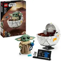 LEGO Star Wars The Mandalorian Grogu et son landau, Jeu de construction 10 ans, 75403