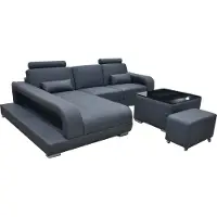 Xl Moebel Gmbh XXL Couch Ecksofa Leder Wohnlandschaft Garnitur Design Modern Sofa L-Form F3017C