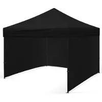 BDW Pavillon, Tente, Tente de réception pour jardin, terrasse, foire - Pavillon, Noir