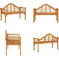 vidaXL Banc de jardin 125 cm bois massif acacia - Banc de jardin - Banc de jardin en bois - Banc de jardin en bois massif