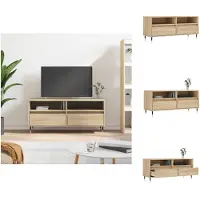 vidaXL Armoire TV Chêne Sonoma 100x34,5x44,5 cm Bois composite - Meuble TV