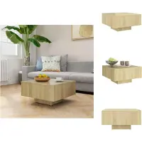 vidaXL Table basse Chêne Sonoma 60x60x31,5 cm Bois composite - Tables basses