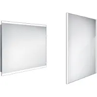 Neuvedené Miroir de salle de bain LED avec éclairage Nimco 90 x 70 cm ZP 12019